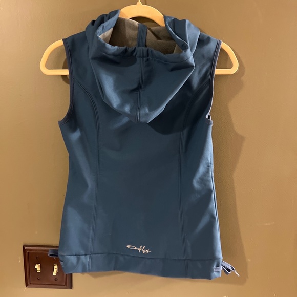 New W/O Tags Oakley Hooded Nylon Vest Womens Size XSM Light Fleece Lined Gray - Picture 7 of 7